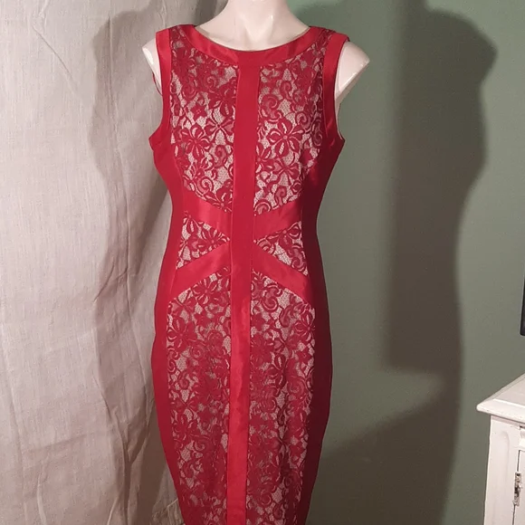 Signature by Sangria | Dresses | Sangria Red Lace Dress Size | Poshmark Signature by Sangria | Dresses | Sangria Red Lace Dress Size | Poshmark